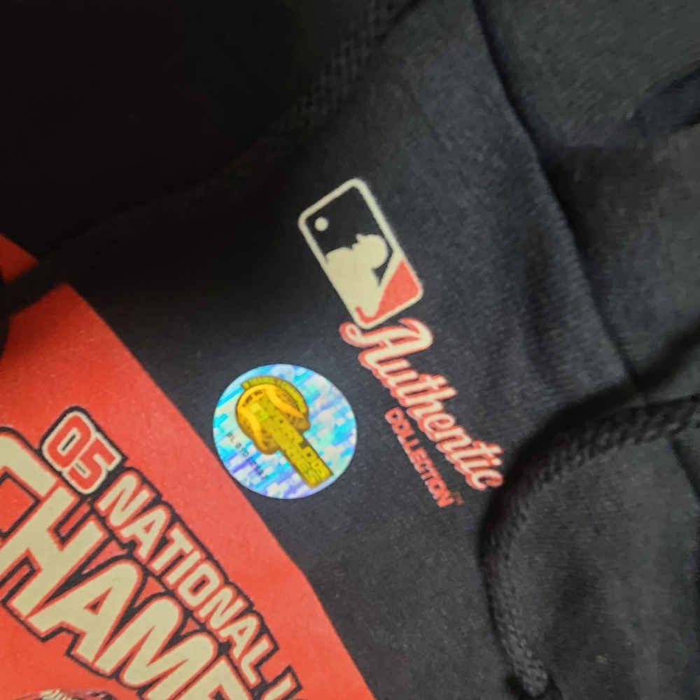Nwt Houston Astros National League Champions Crewneck Sweatshirt Black & Red XL - Picture 5 of 9